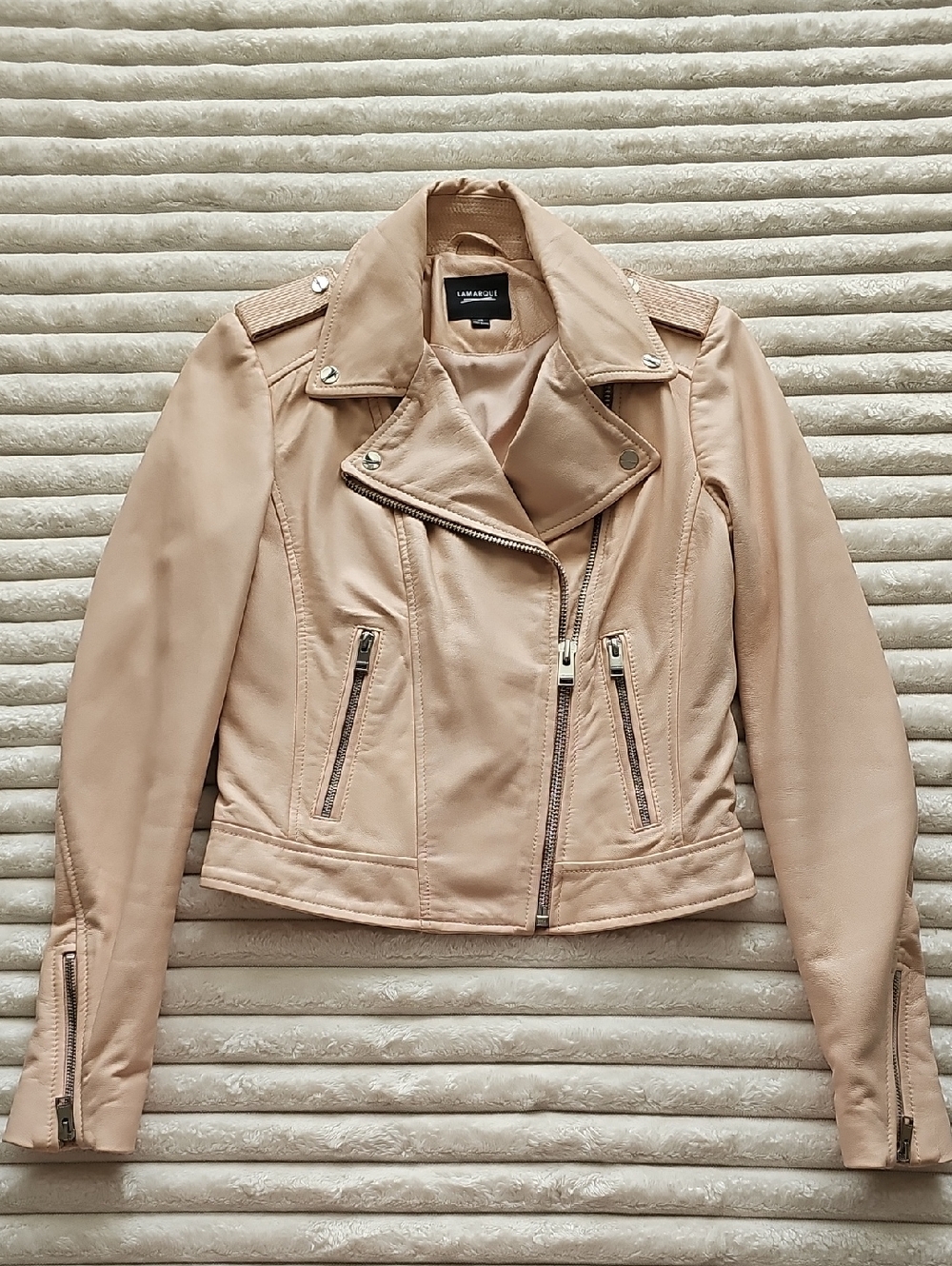LAMARQUE DONNA ICONIC LEATHER JACKET XS